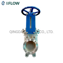 Knife Gate Valve for Slurry Sea Water Uni Directional in Di, SS316, Duplex